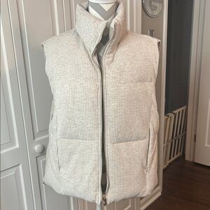 Women's Cream Puffer Vest
